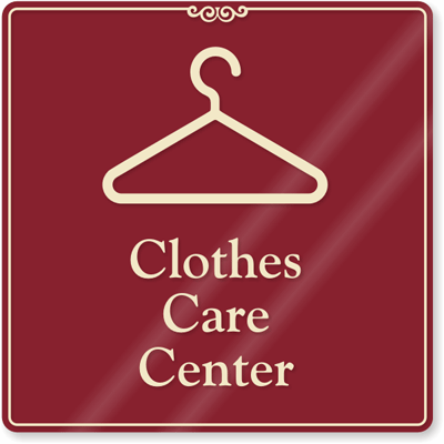 Clothes Care Center (with hanger symbol)