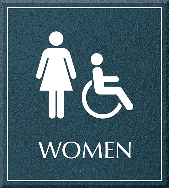 Women Bathroom, Women/Handicapped Sign