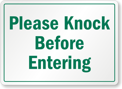 Please Knock Before Entering Sign Printable - prntbl ...