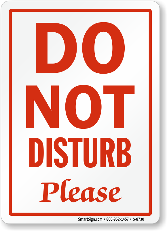 Do Not Disturb Signs Designer Door Signs