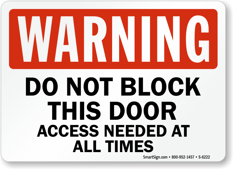 do-not-block-this-door-warning-sign-sku-s-6222
