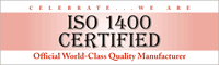 ISO 1400 Certified
