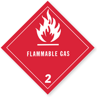Flammable Gas Label