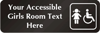 Accessible Girls Room Symbol Sign