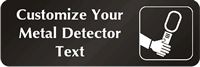 Metal Detector Symbol Sign