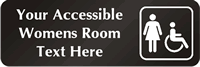 Accessible Womens Room Symbol Sign