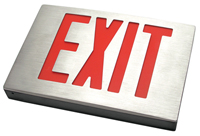 New York-Approved Die-Cast Aluminum LED Exit Sign
