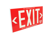 2 Sided, Red Background, Glowing Letters