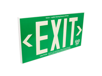 2 Sided, Green Background, Glowing Letters