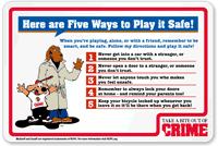 Five Ways to Play it Safe McGruff Sign
