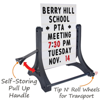 Standard Portable Rolling Swinger Sidewalk Sign