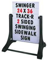 Swinger® Sidewalk Sign - White