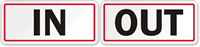 In, Out Label