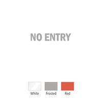 No Entry Vinyl Die Cut Glass Window Decal
