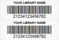 Library Barcode Labels - 1.3 in. x 1.9 in.