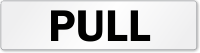Pull Door Label