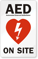 AED On Site Sign