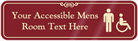 Accessible Mens Room Symbol Sign