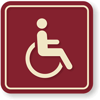 Accessible symbol Sign