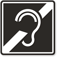 Assistive Listening Pictogram Sign