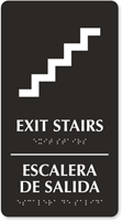 Exit Stairs (bilingual) Sign