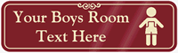 Boys Room Symbol Sign
