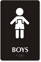 Boys Restroom Sign