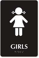 Girls Restroom Sign