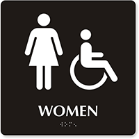 Women Female Accessible Sign