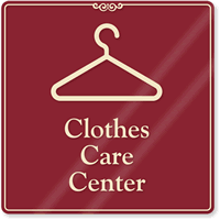 Clothes Care Center (with hanger symbol)