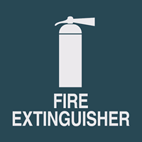 Fire Extinguisher, with Graphic
