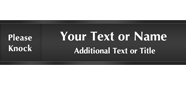 Custom Slider Sign - Please Knock/Do Not Disturb
