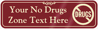 Drug Free Zone Symbol Sign