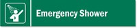 Emergency Shower Modular Door Sign