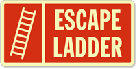 Escape Ladder Sign