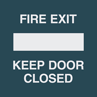 Fire Exit Keep Door Closed