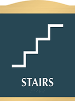 Stairs, with Graphic and Braille