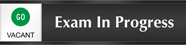 Exam In Progress - Go/Stop Slider Sign
