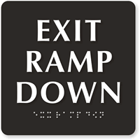 Exit Ramp Down Sign