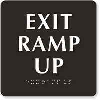 Exit Ramp Up Sign