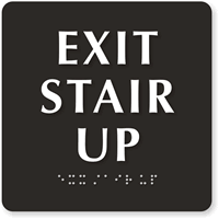 Exit Stair Up Sign