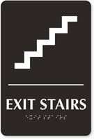 Exit Stairs Sign