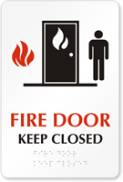 Fire Door Keep Closed Sign