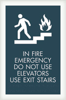 In Fire Emergency... w/Symbol