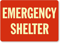 Emergency Shelter Sign