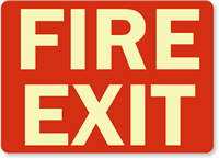 Fire Exit Sign