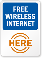 Free Wireless Internet Here