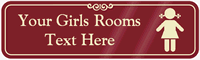 Girls Room Symbol Sign