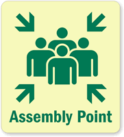 GlowSmart™ Assembly Point Sign