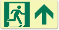 GlowSmart™ Directional Exit Sign, Up Arrow